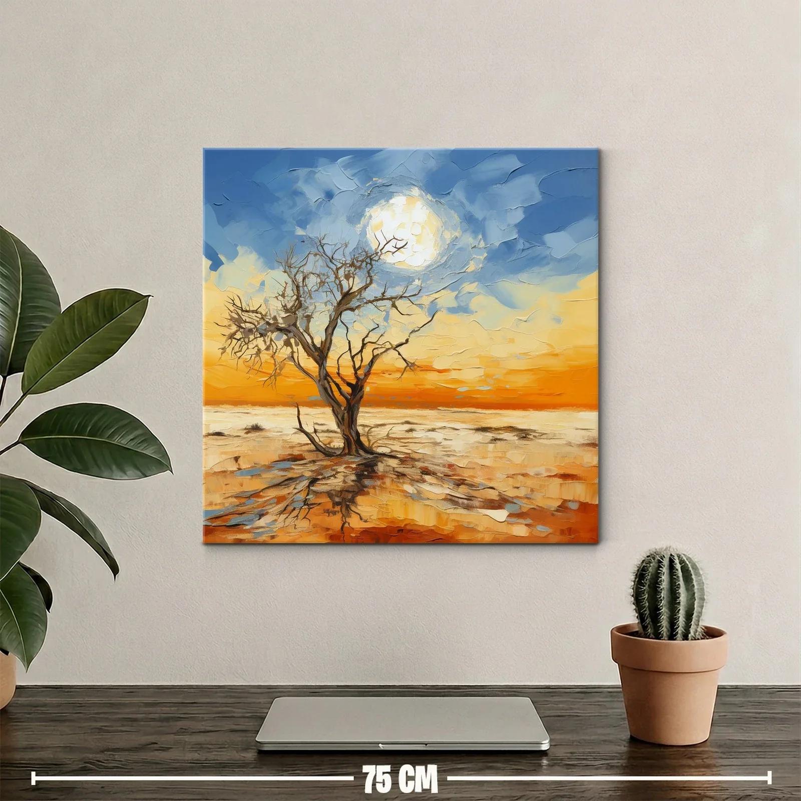 Solitaria belleza de un árbol bajo el cielo cambiante — miniatura 2