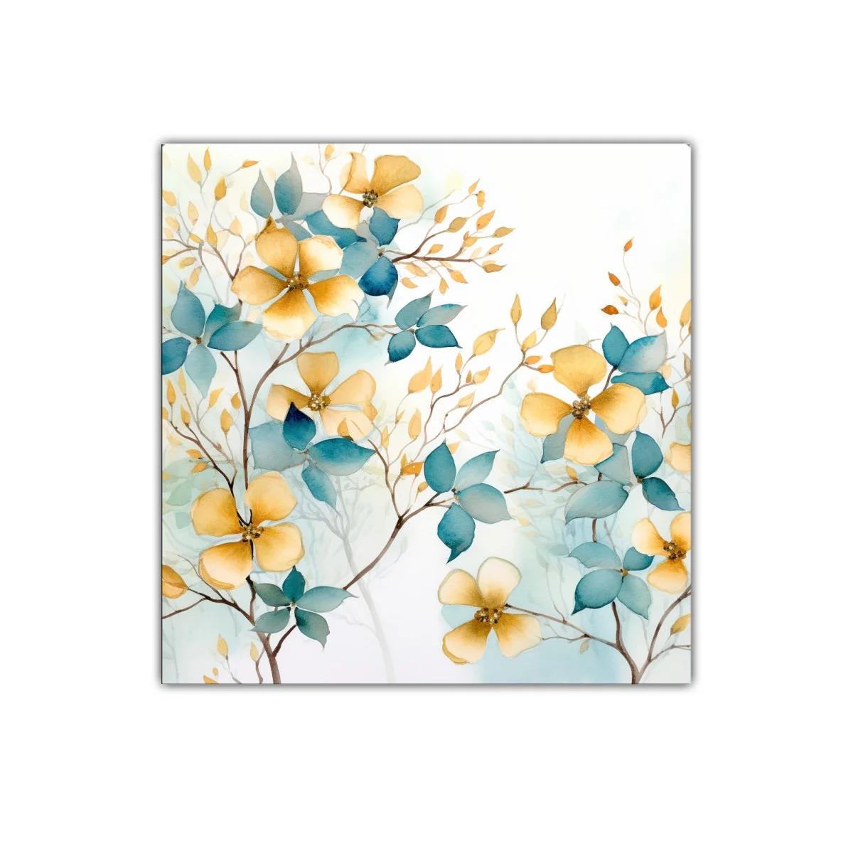 Cuadro floral con elegancia y tonos suaves naturales — imagen principal