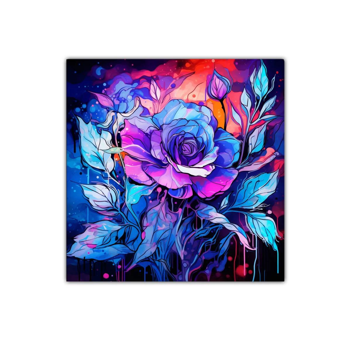 Rosa vibrante en tonos azules y morados para un toque moderno — imagen principal