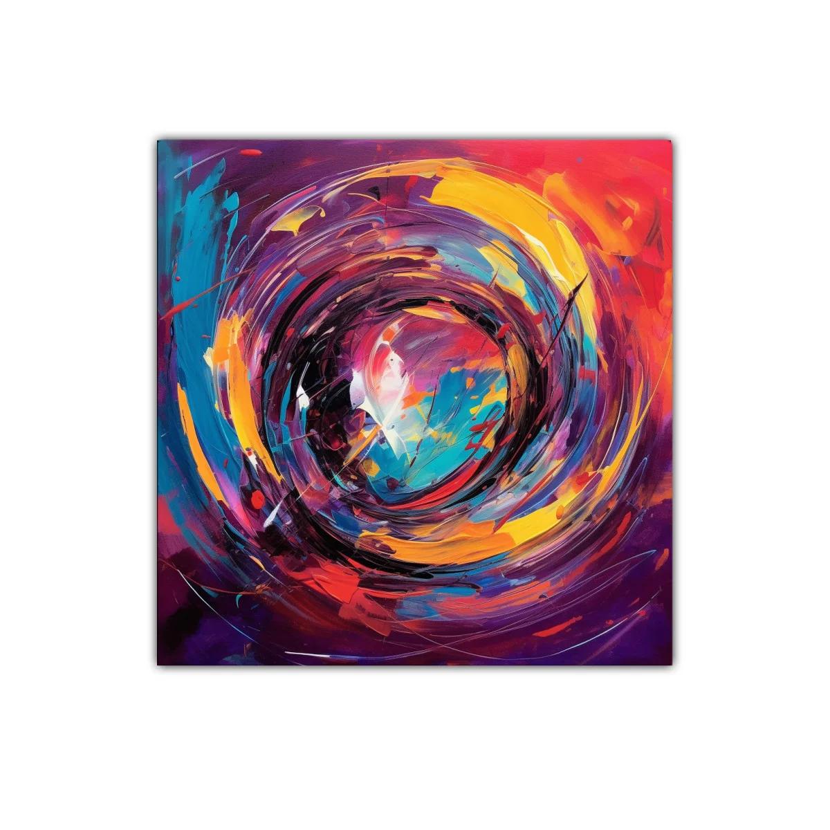 Impacto de colores vibrantes en movimiento circular dinámico — miniatura 1
