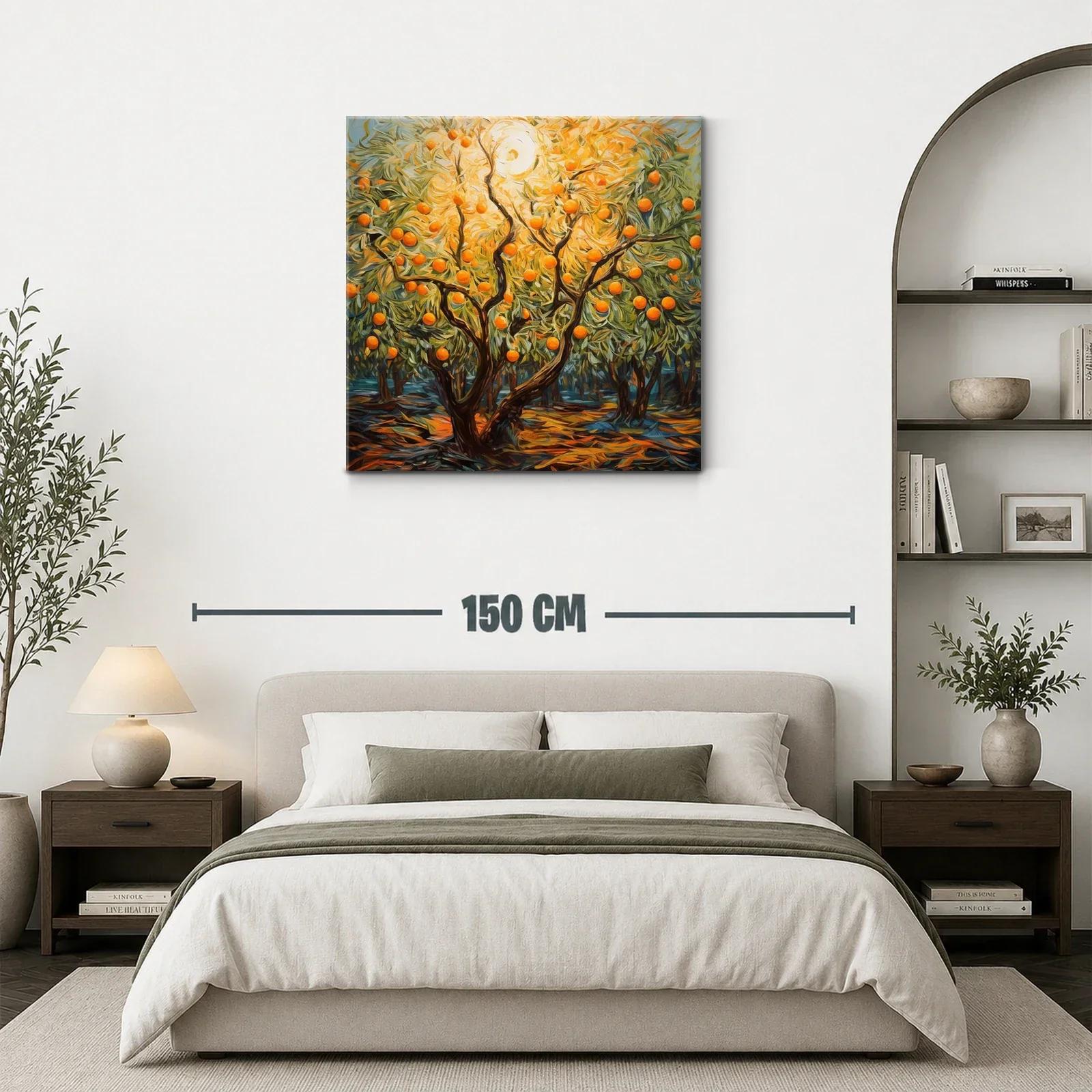 Árbol de naranjas iluminado por sol radiante — miniatura 3