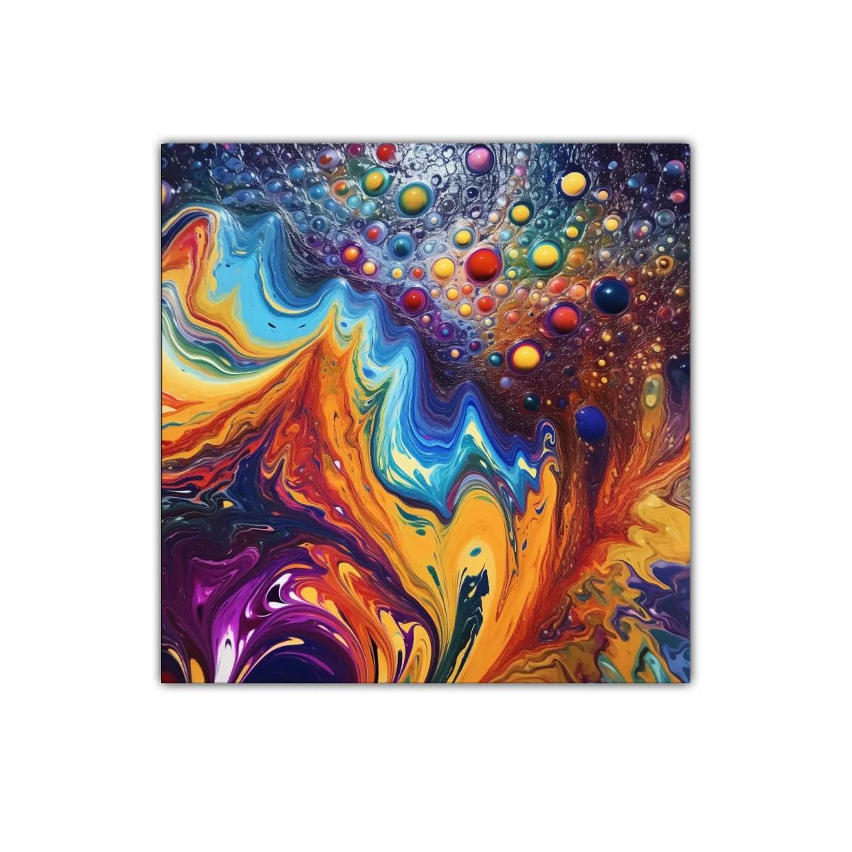 Explosión de color vibrante y formas dinámicas abstractas — imagen principal