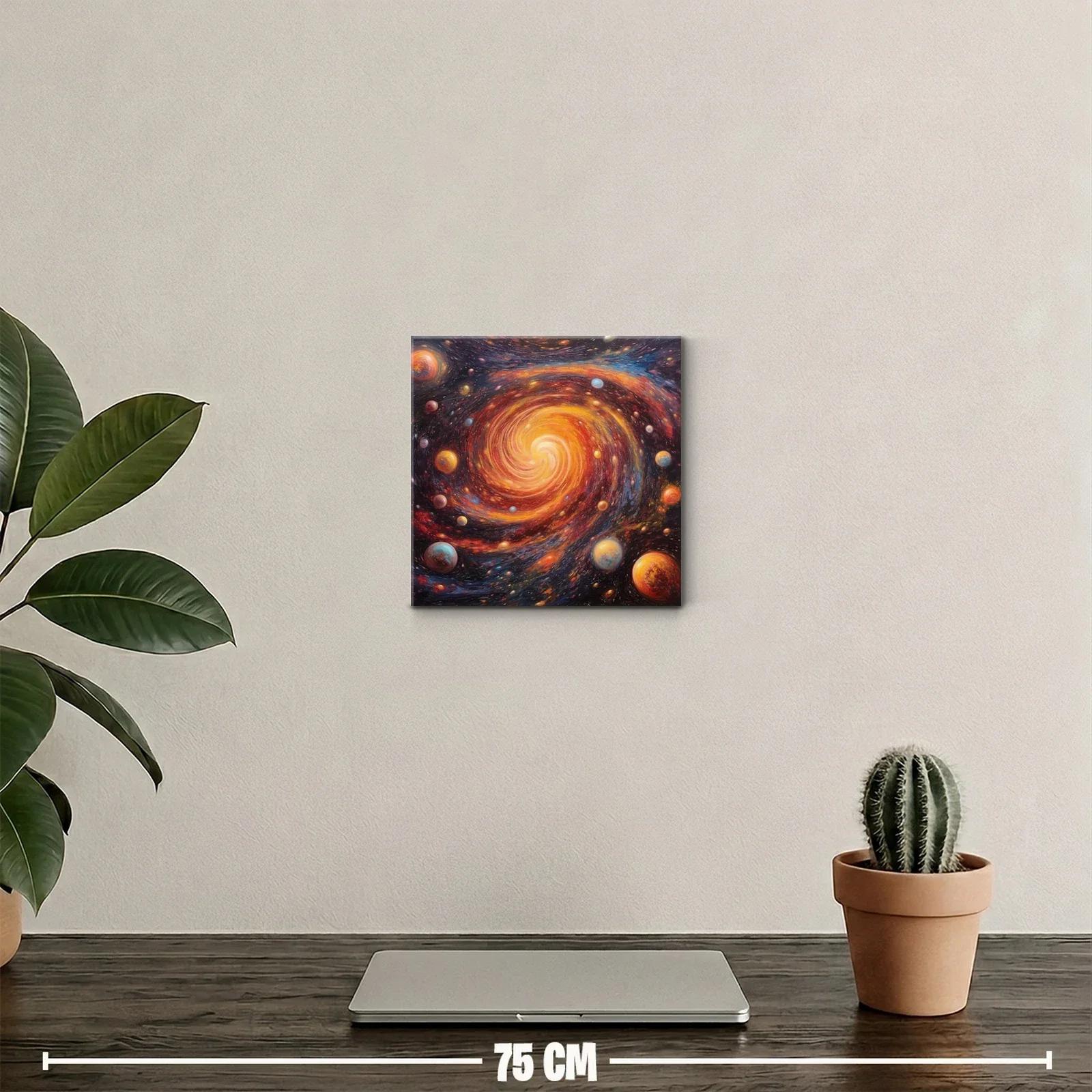 Galaxia en Torbellino de Colores Cálidos y Profundos — miniatura 2