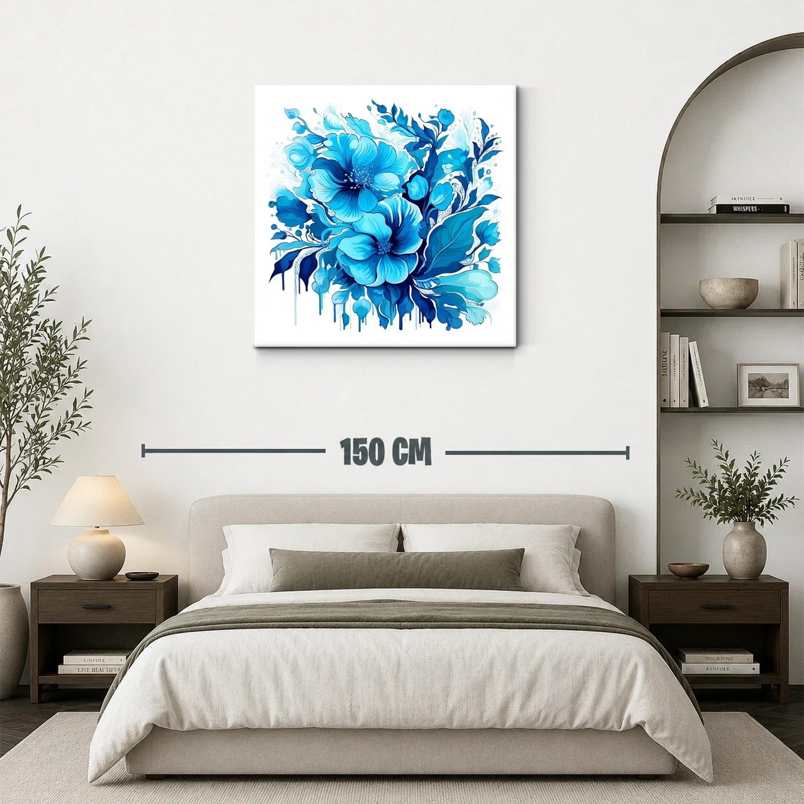 Flores azules en composición vibrante y elegante — miniatura 3