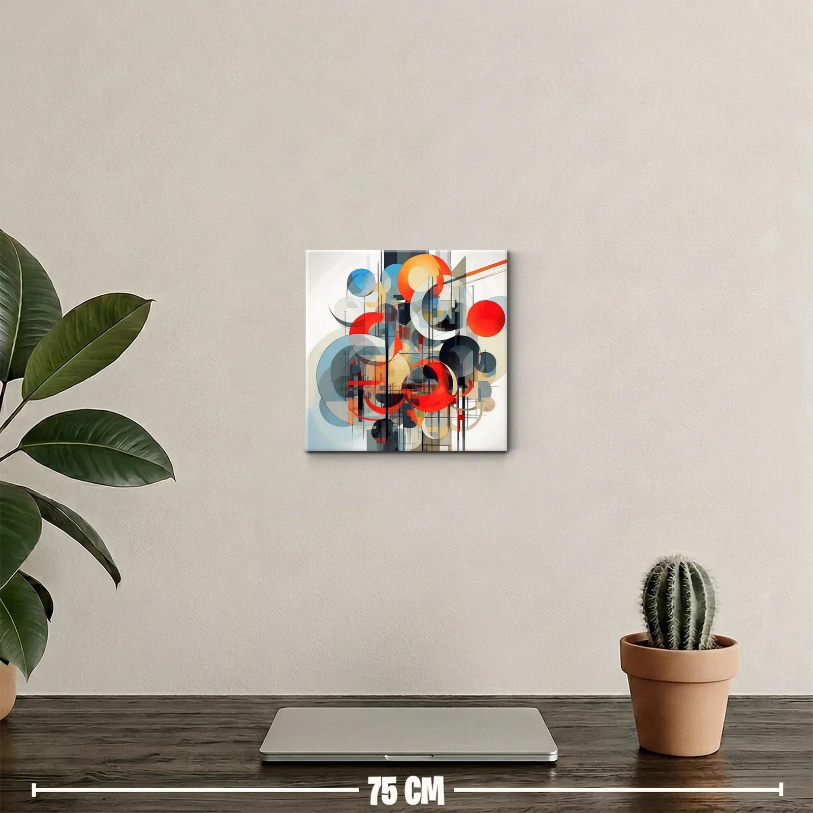 Composición abstracta con círculos en colores vibrantes — miniatura 2