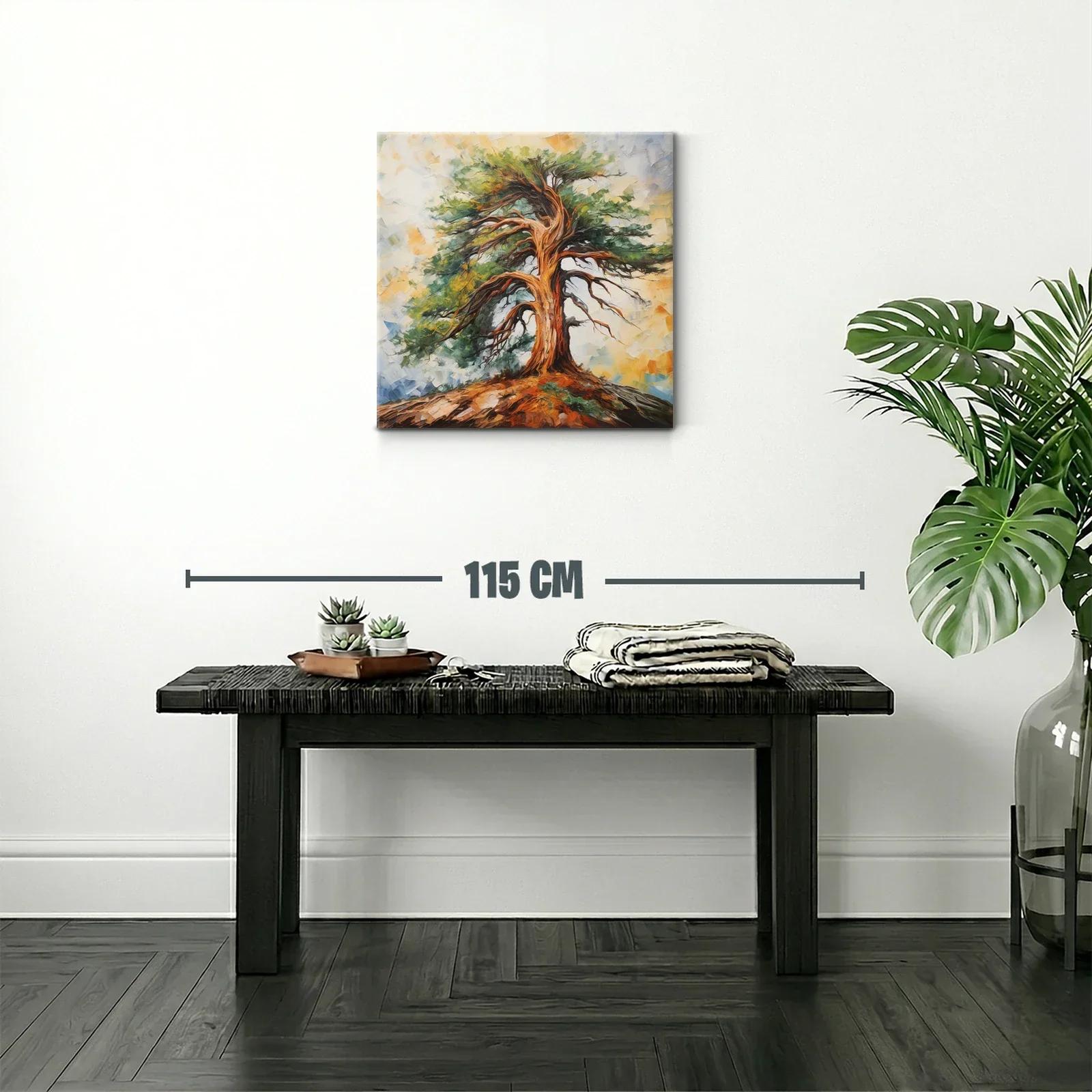 Árbol solitario en paisaje vibrante y natural — miniatura 2