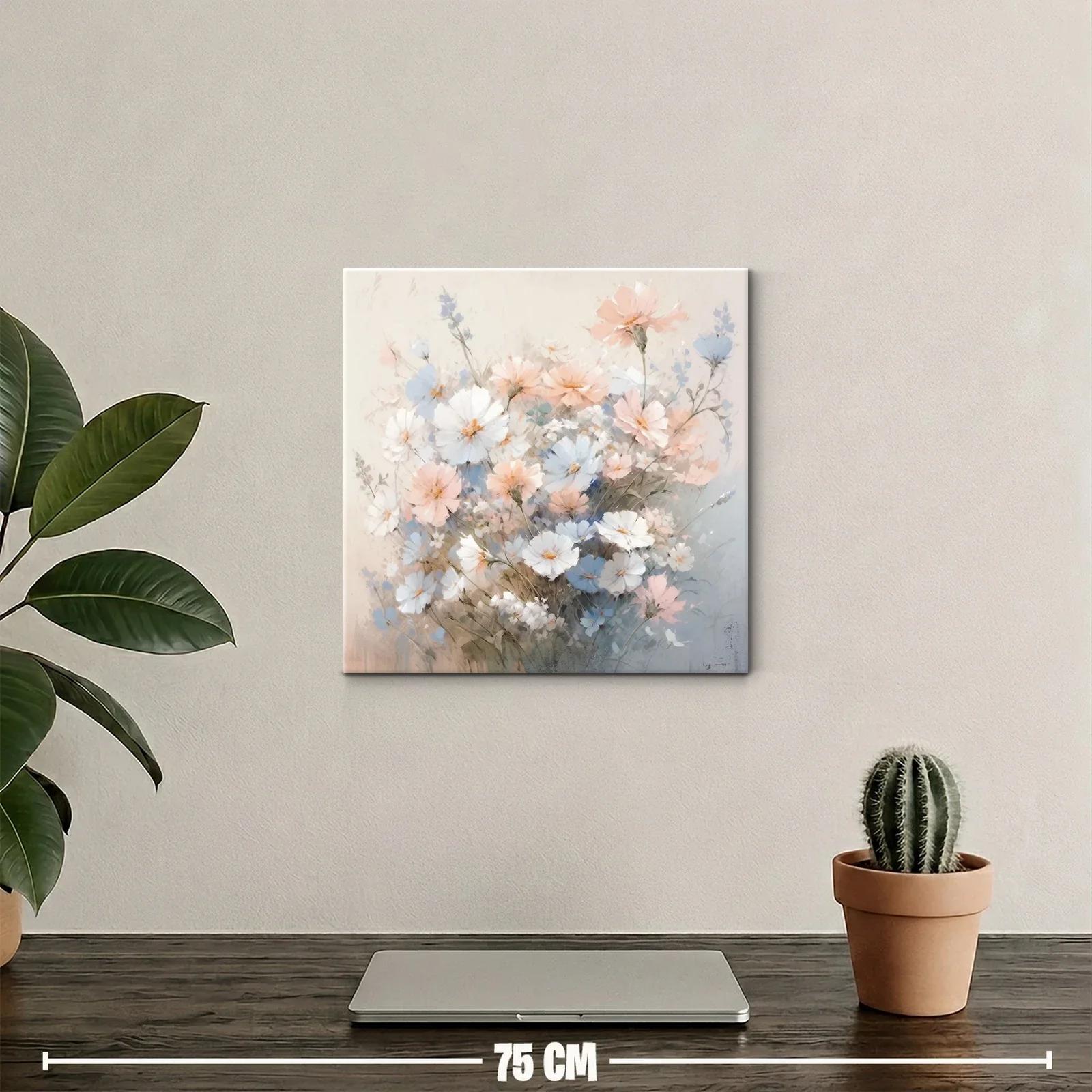 Ramillete delicado de flores en tonos pastel suaves — miniatura 2