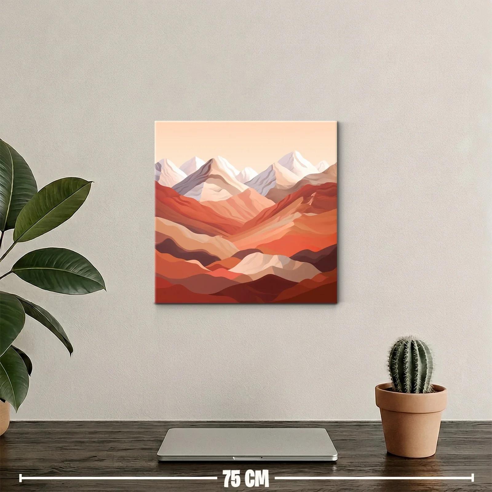 Paisaje Montañoso en Tonos Cálidos y Terrosos — miniatura 2