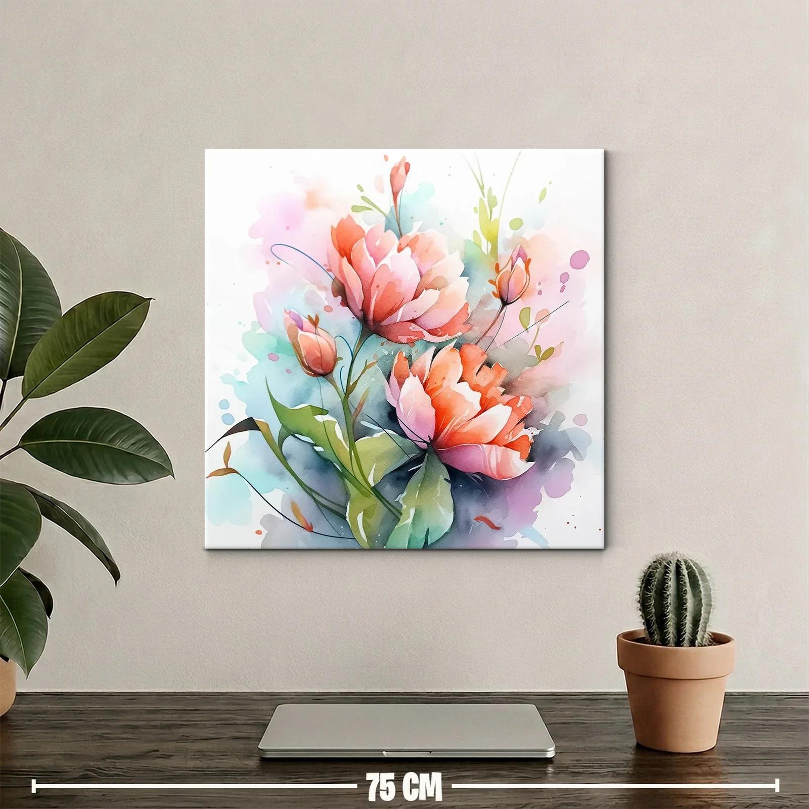 Flores vibrantes con tonos suaves y naturaleza delicada — miniatura 2