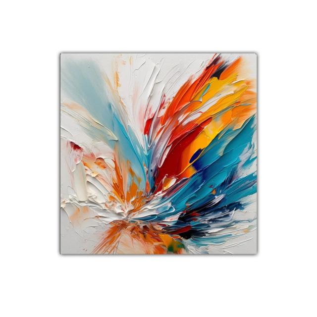 Estallido de colores vibrantes en composición abstracta dinámica