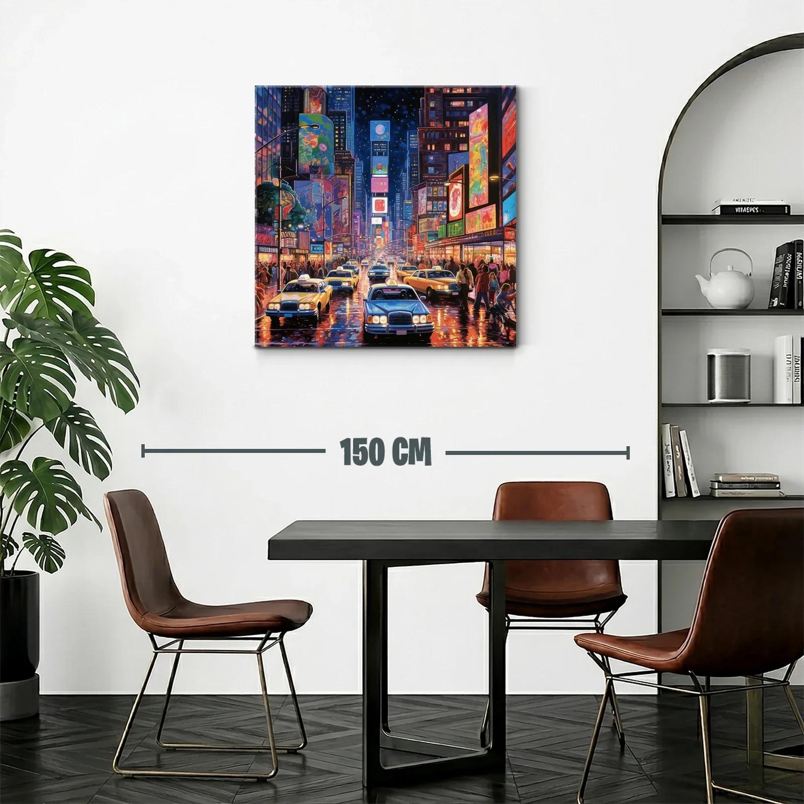 Tráfico nocturno y luces de ciudad vibrante llena de vida — miniatura 2