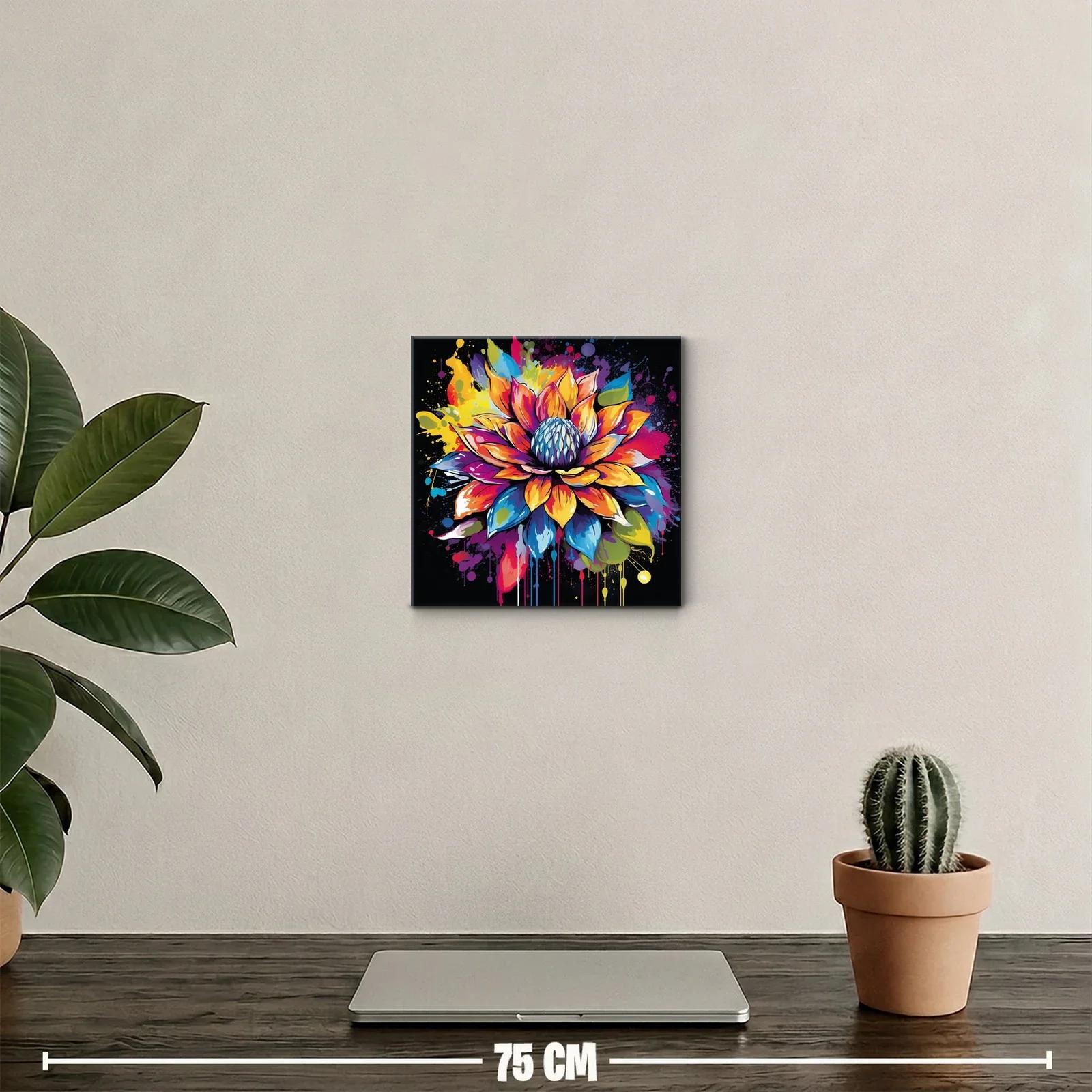 Explosión de colores en flor vibrante y abstracta — miniatura 2