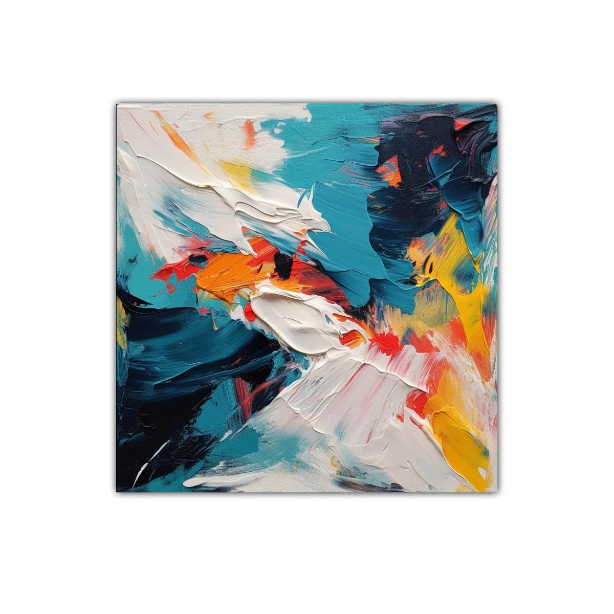 Explosión de colores en movimiento contemporáneo