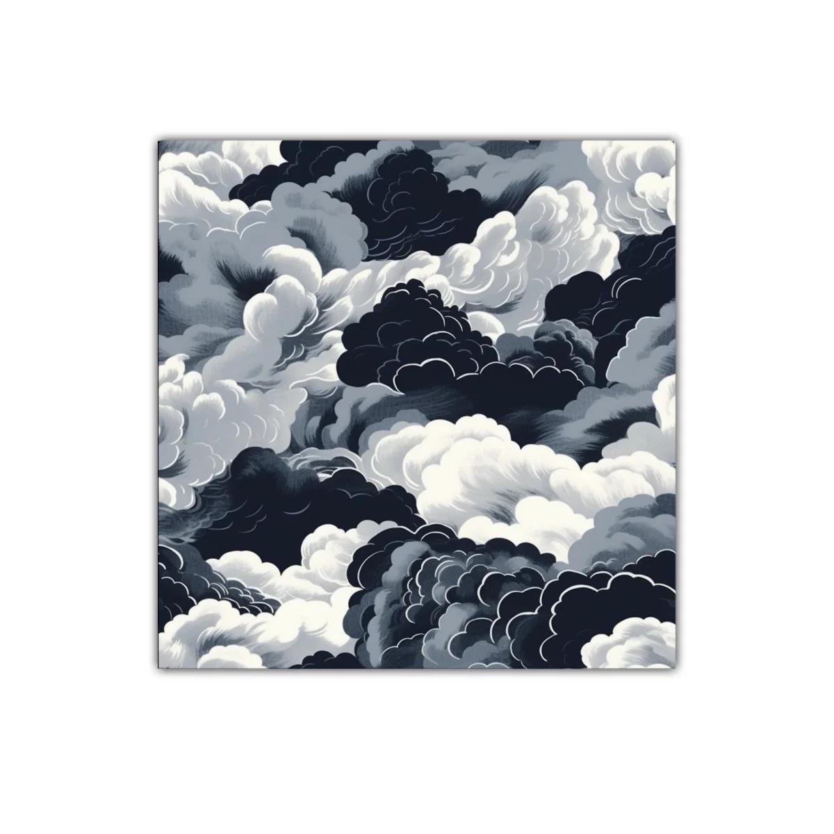 Composición de nubes en tonos grises y negros intensos — miniatura 1