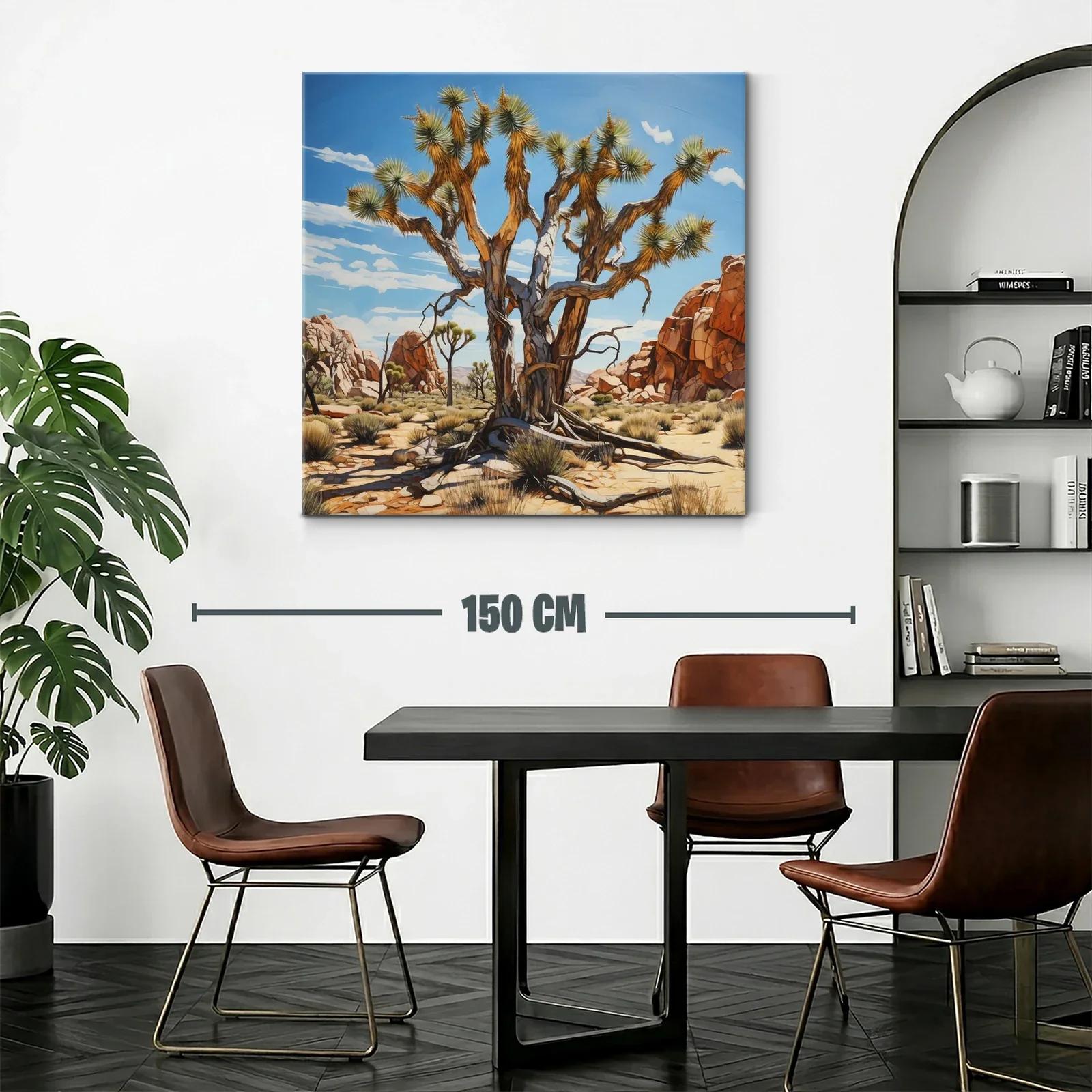 Árbol desértico en paisaje rocoso bajo cielo azul — miniatura 2