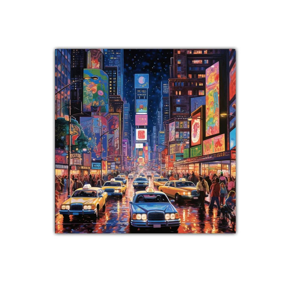 Tráfico nocturno y luces de ciudad vibrante llena de vida — imagen principal