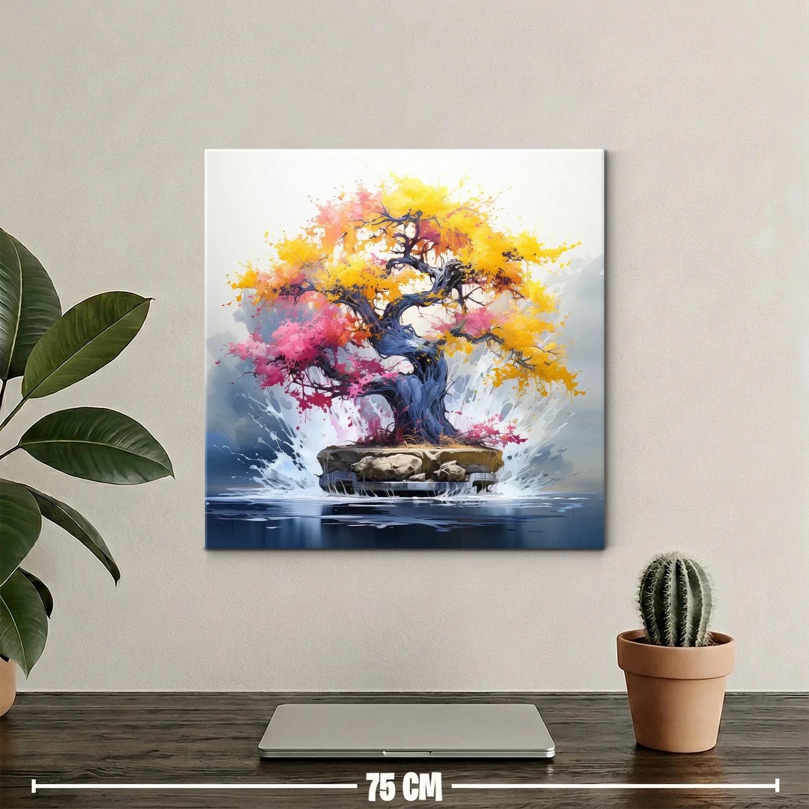 Árbol vibrante con follaje en tonos cálidos y vibrantes — miniatura 2