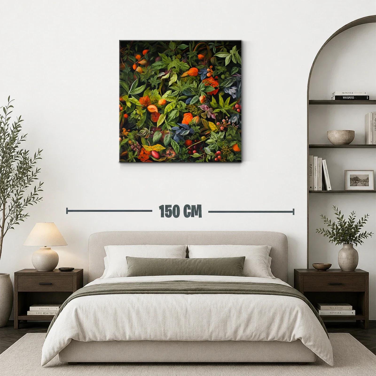 Exuberante composición de hojas y flores en tonos otoñales — miniatura 3