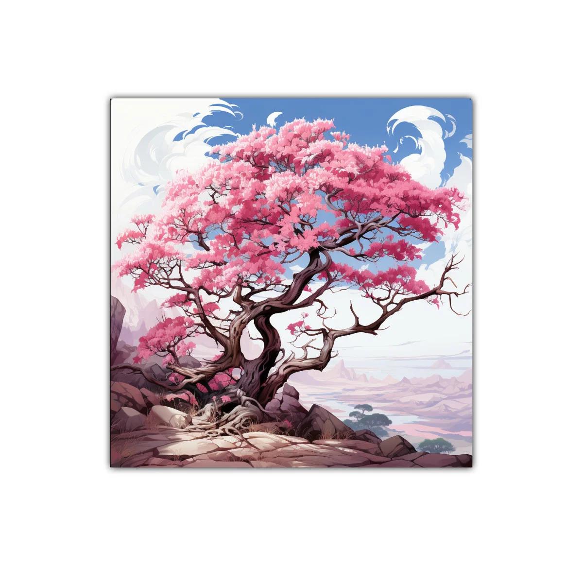 Impresionante árbol de flores rosas en paisaje sereno — imagen principal