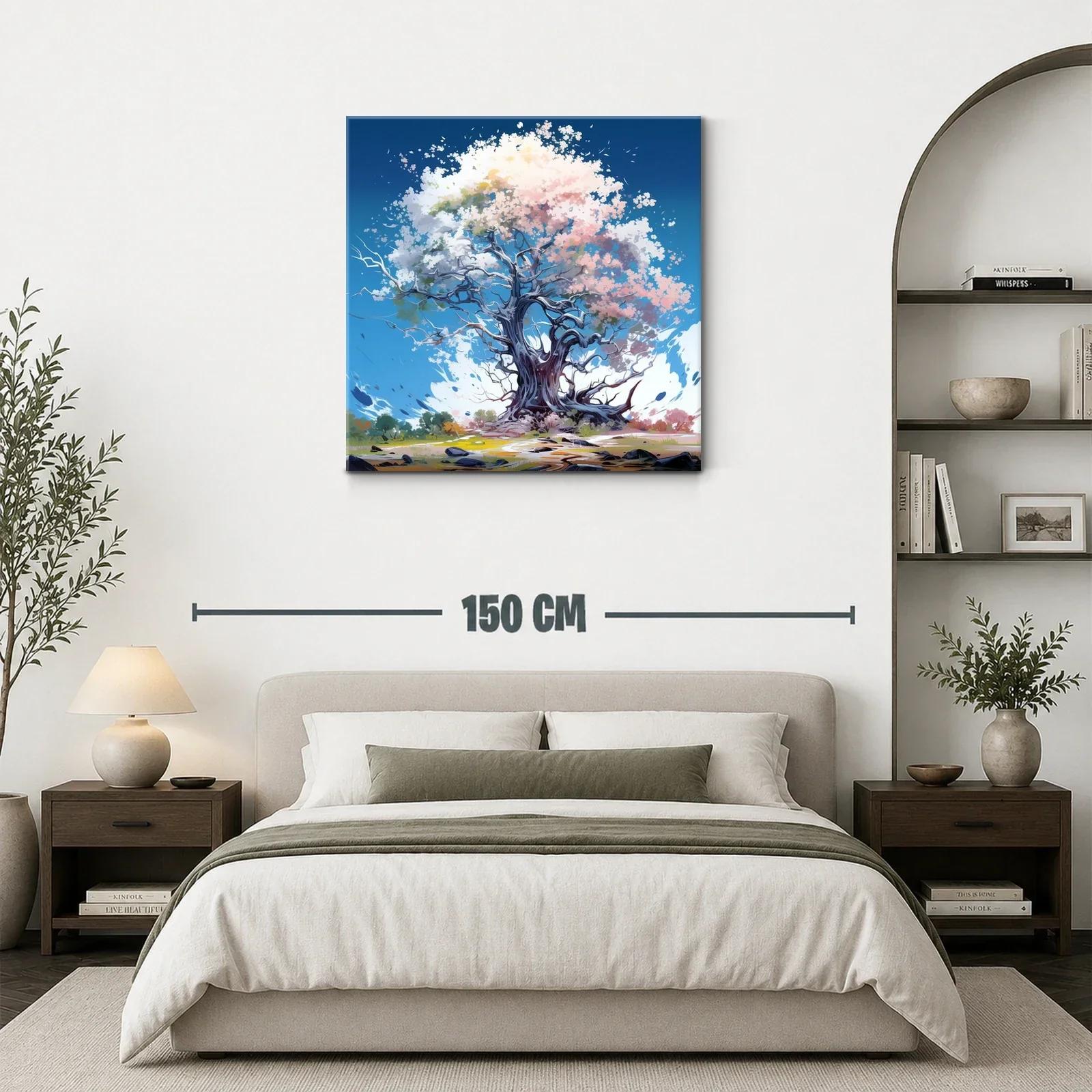 Árbol mágico en tonos suaves y cielo azul profundo — miniatura 3