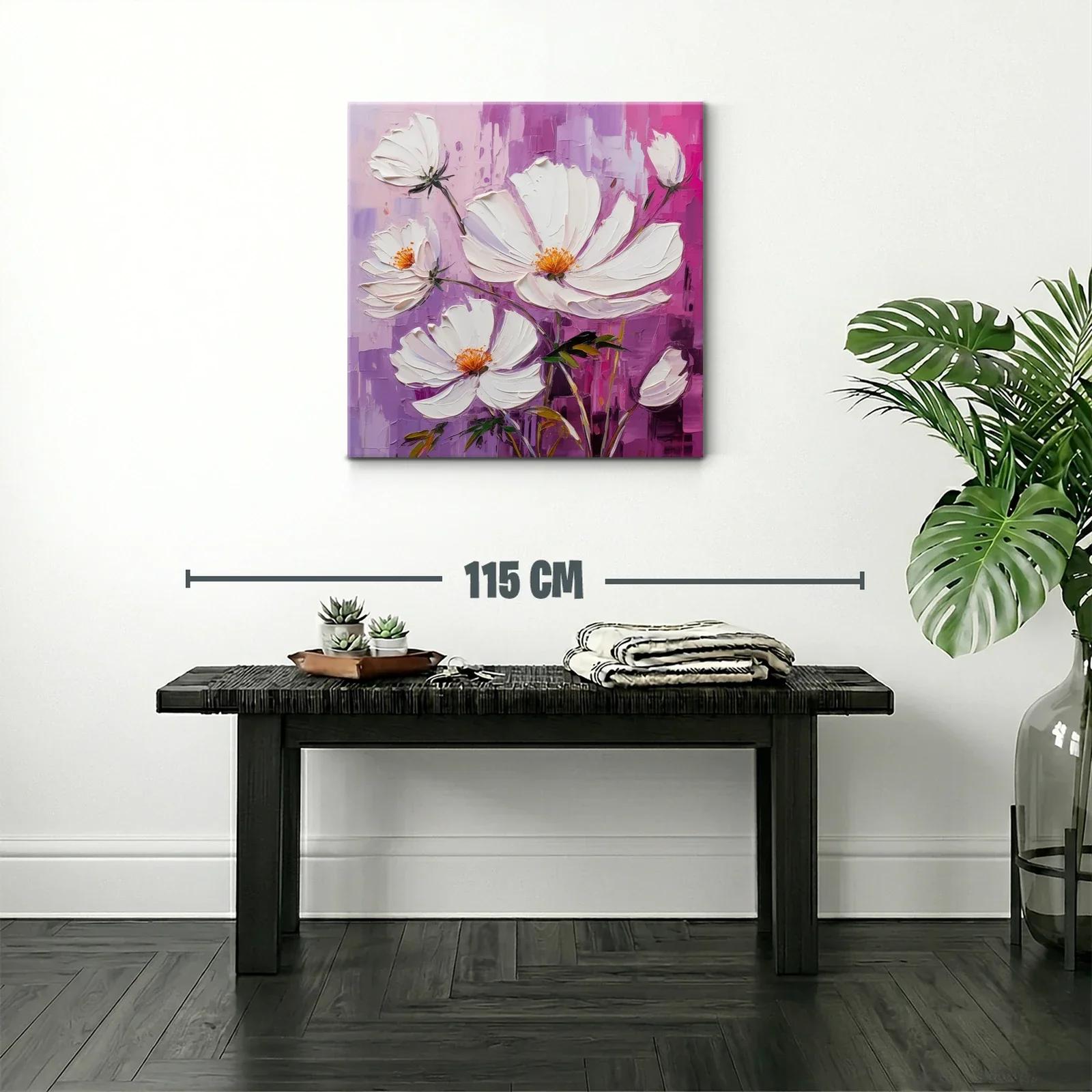 Elegancia floral en tonos blancos y violetas — miniatura 2