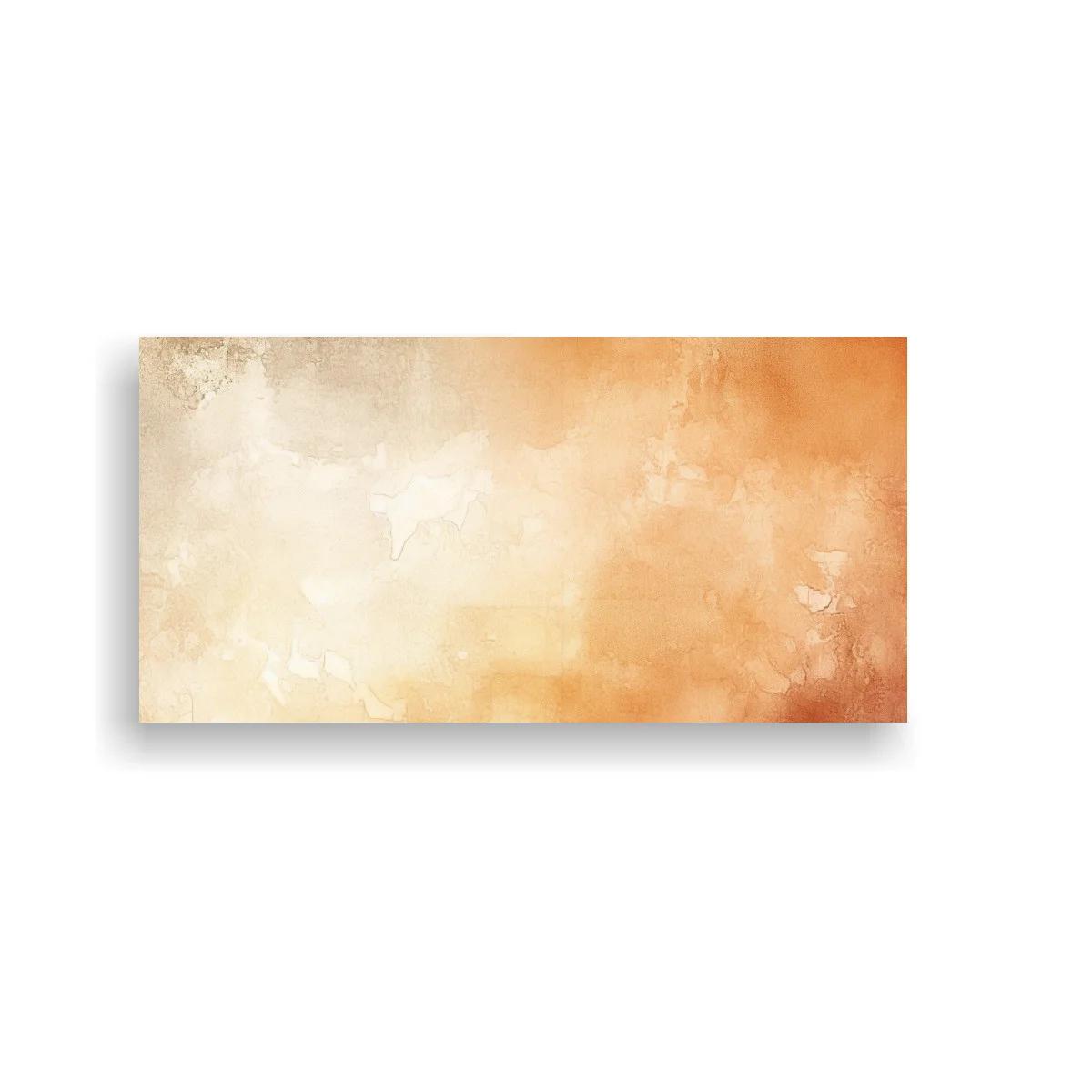 Cuadro abstracto en tonos tierra con degradado suave