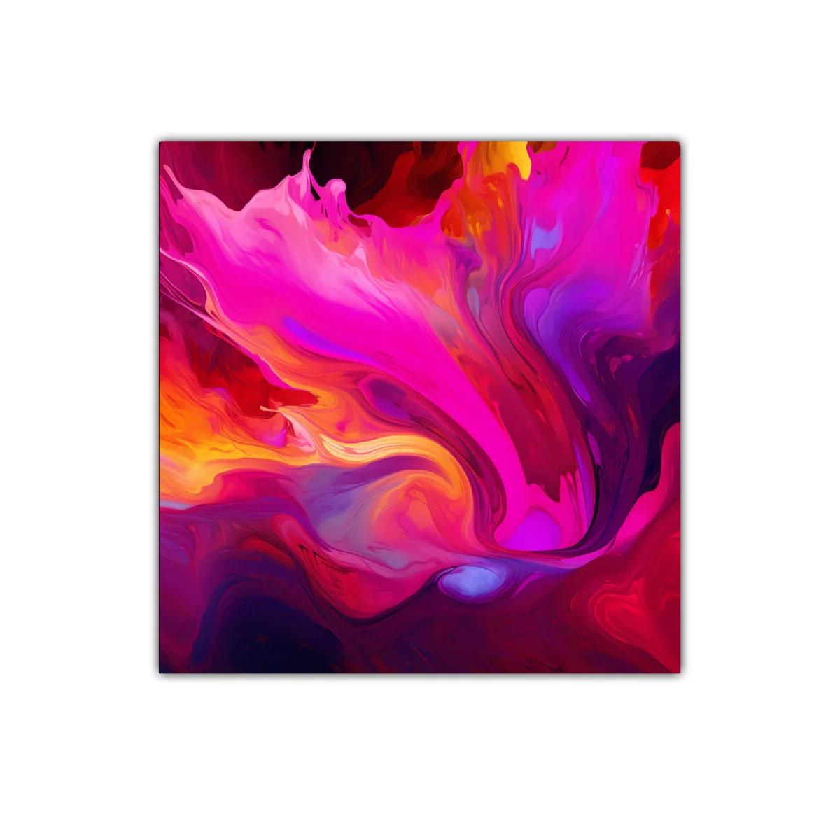 Cuadro decorativo de arte abstracto en tonos vibrantes — miniatura 1