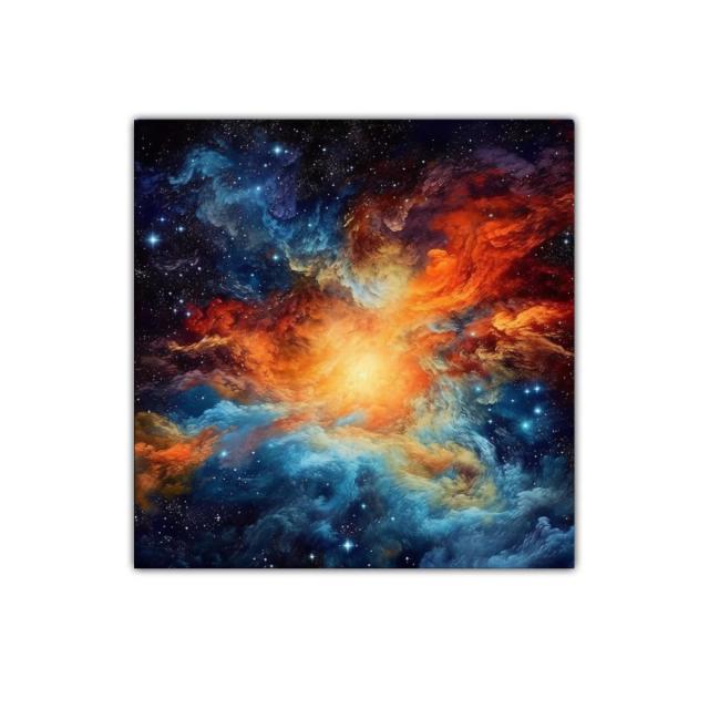 Explosión Cósmica de Luz y Color Vibrante