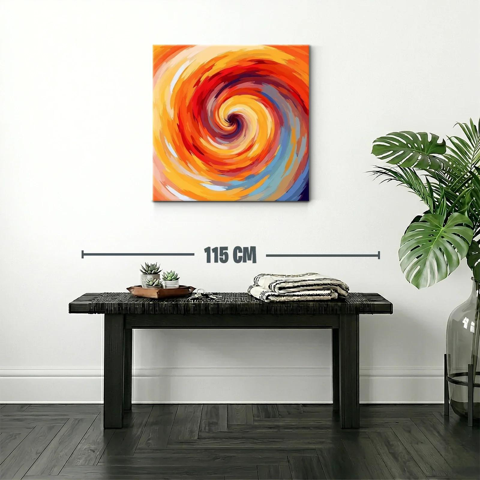 Espiral vibrante con tonos cálidos y energéticos — miniatura 2