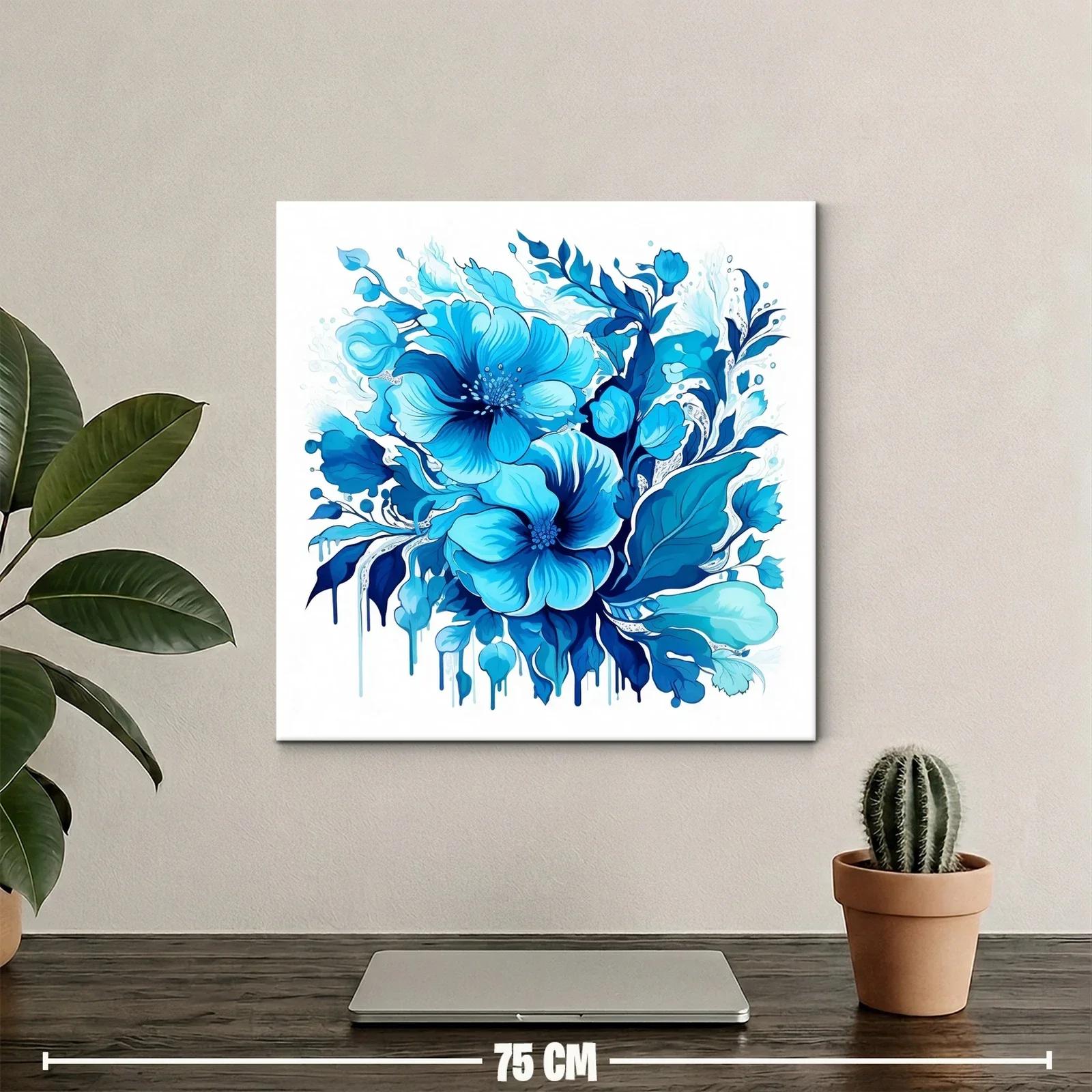 Flores azules en composición vibrante y elegante — miniatura 2