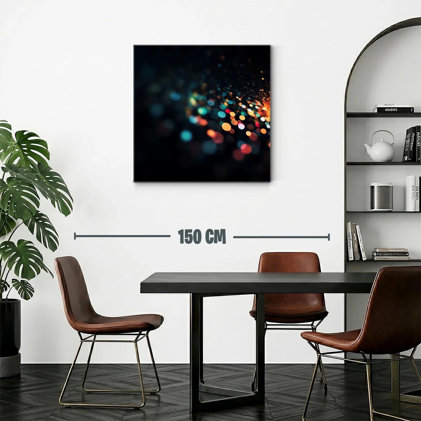 Cuadro abstracto con luces difusas en tonos brillantes — miniatura 2