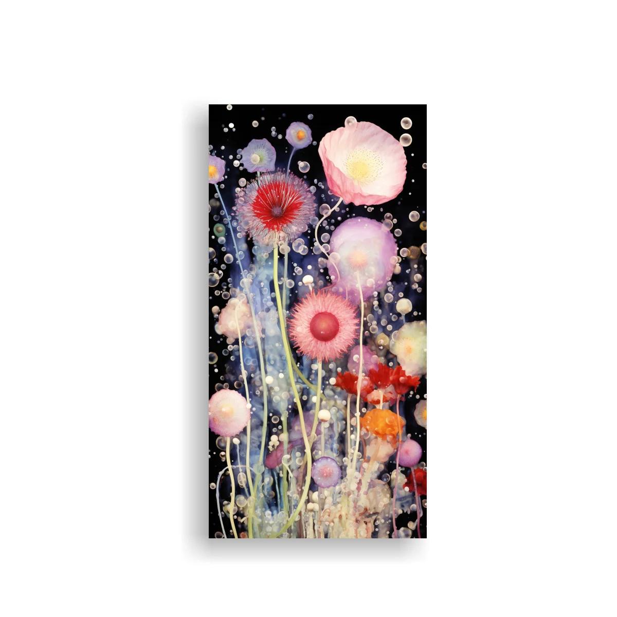 Cuadro amapolas luminosas con círculos brillantes — imagen principal