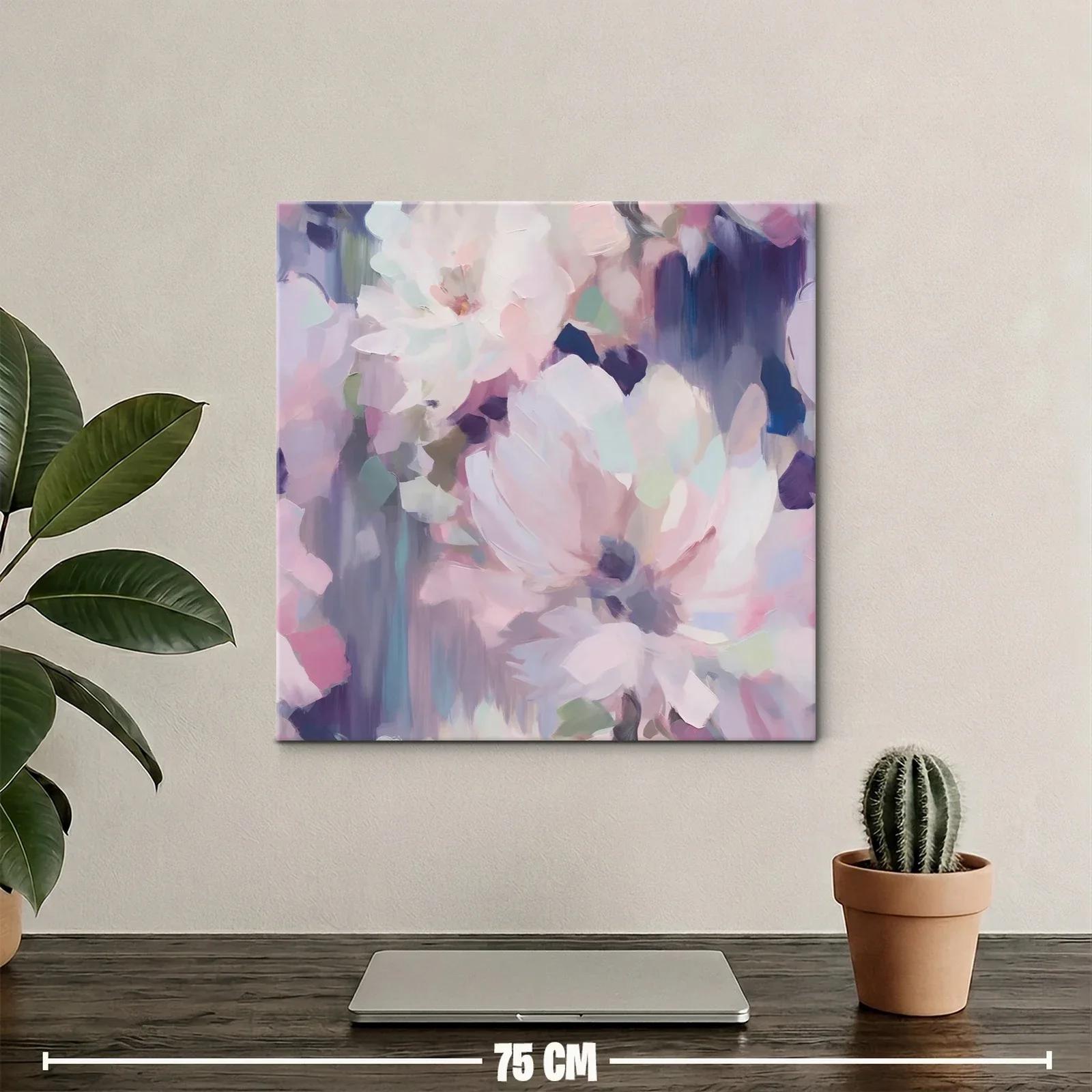 Cuadro floral en tonos pastel para ambiente elegante — miniatura 2