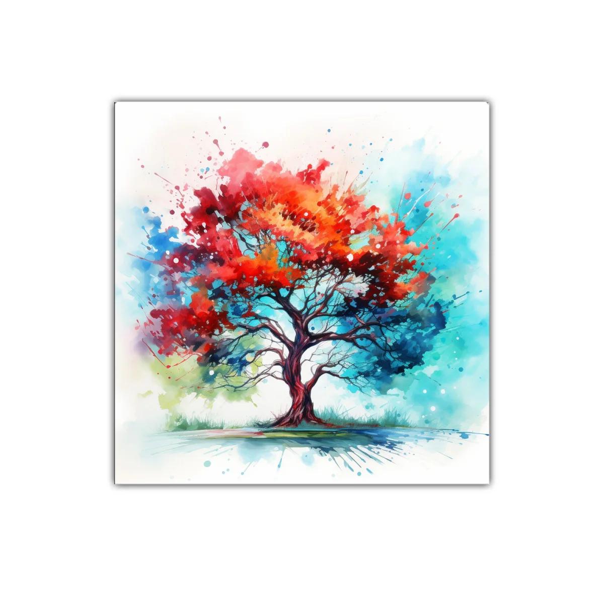 Árbol en explosión de colores vibrantes y energía única — imagen principal