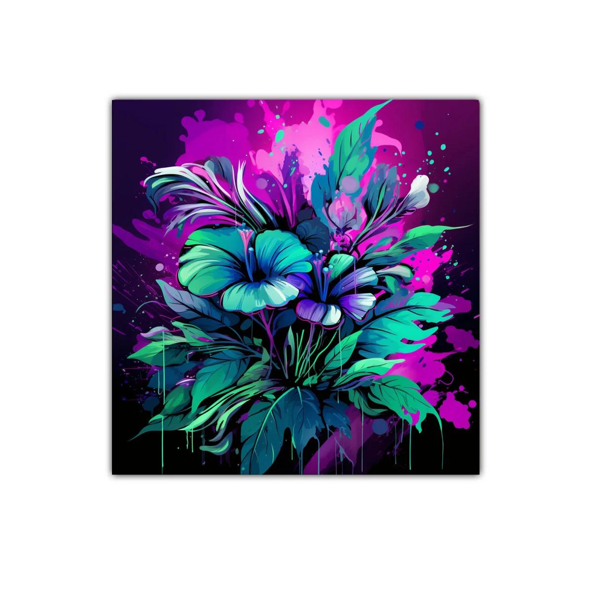 Explosión floral en tonos vibrantes y contrastes luminosos — imagen principal