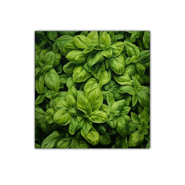 Cuadro decorativo con exuberante follaje verde natural