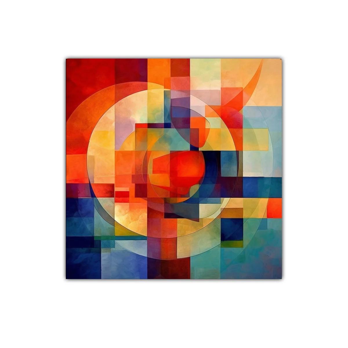 Composición abstracta de colores vibrantes y formas geométricas — imagen principal