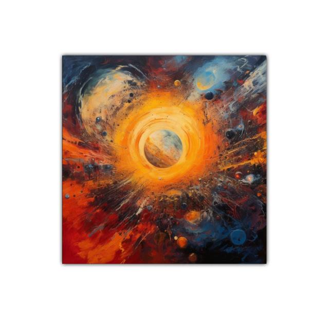 Explosión Cósmica Vibrante y Llena de Energía