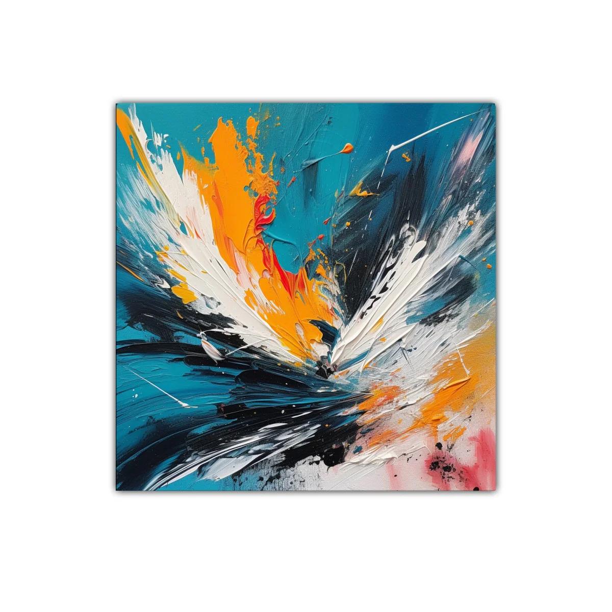 Cuadro decorativo con explosión de color y energía vibrante