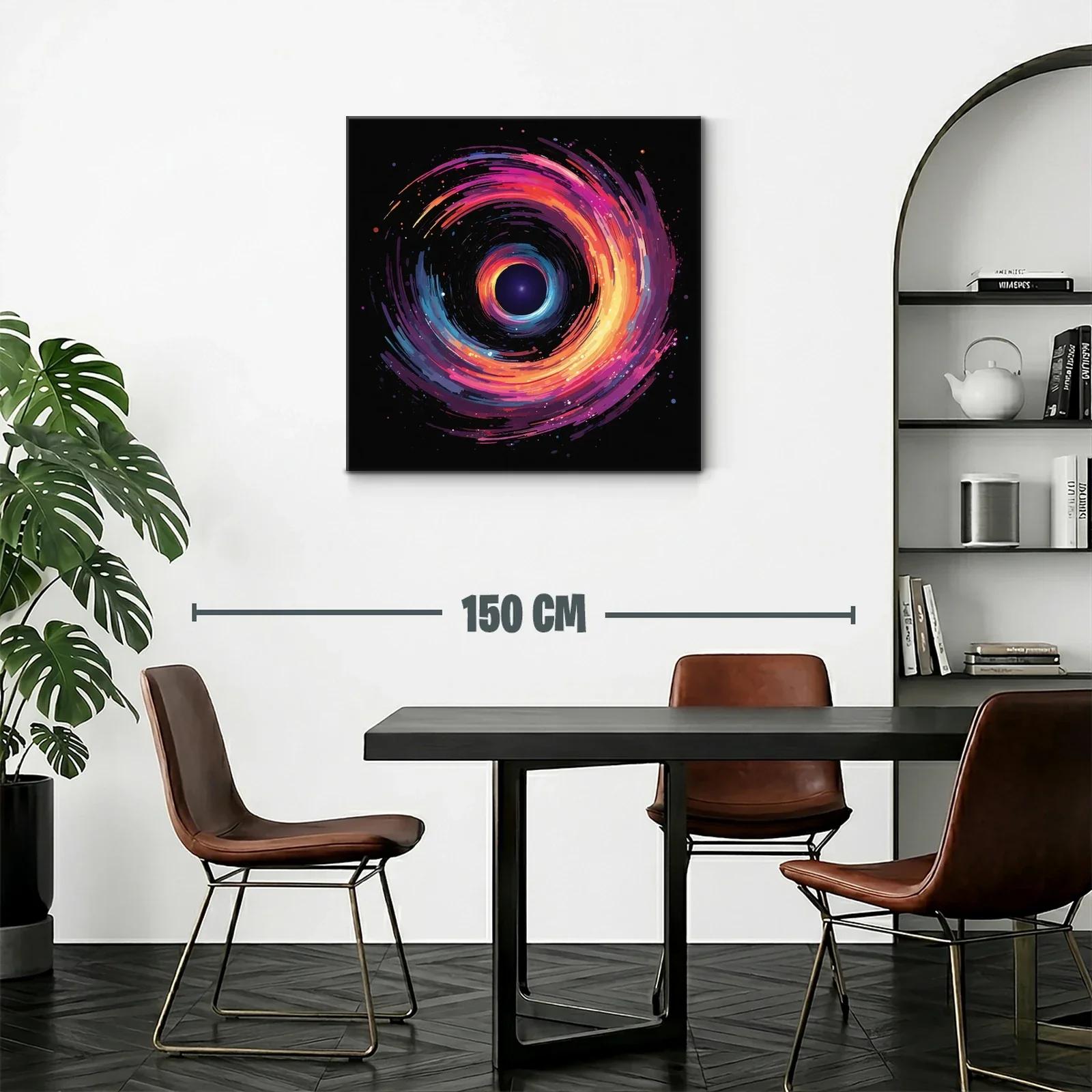 Espiral cósmica en vibrantes tonos cálidos y fríos — miniatura 2