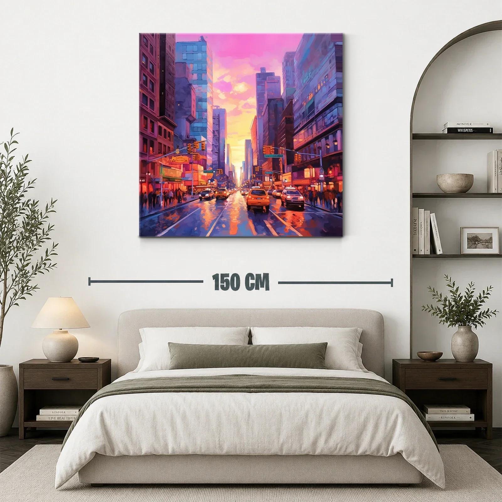 Atardecer urbano lleno de luz y movimiento vibrante — miniatura 3