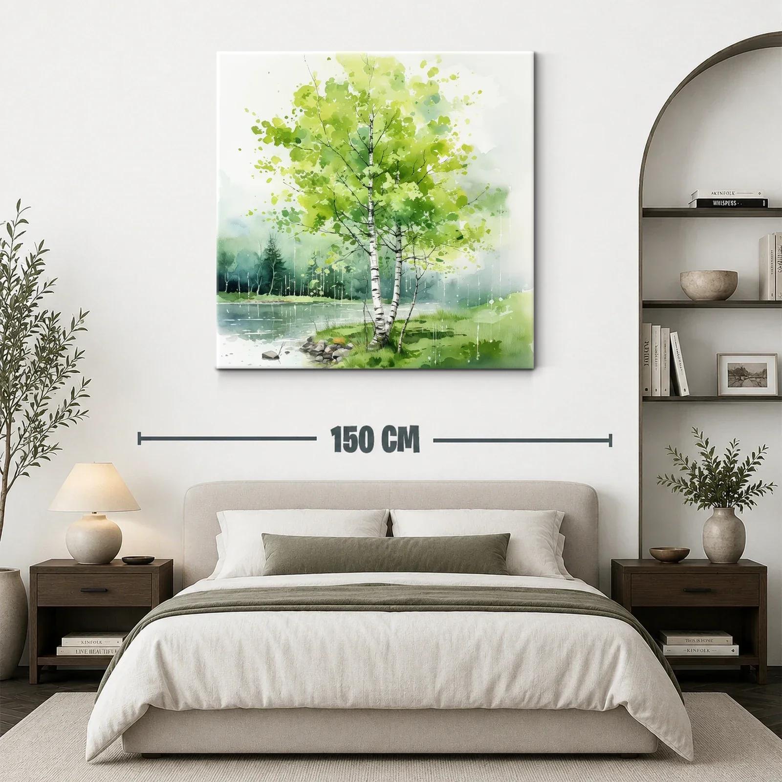 Serenidad natural junto al río con frescura y luz — miniatura 3