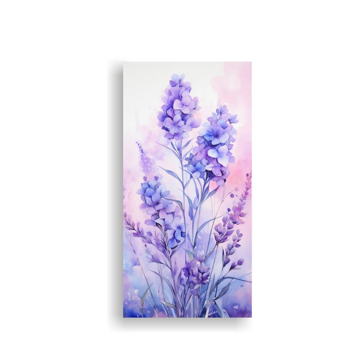 Cuadro racimo de flores lilas con fondo brumoso — imagen principal
