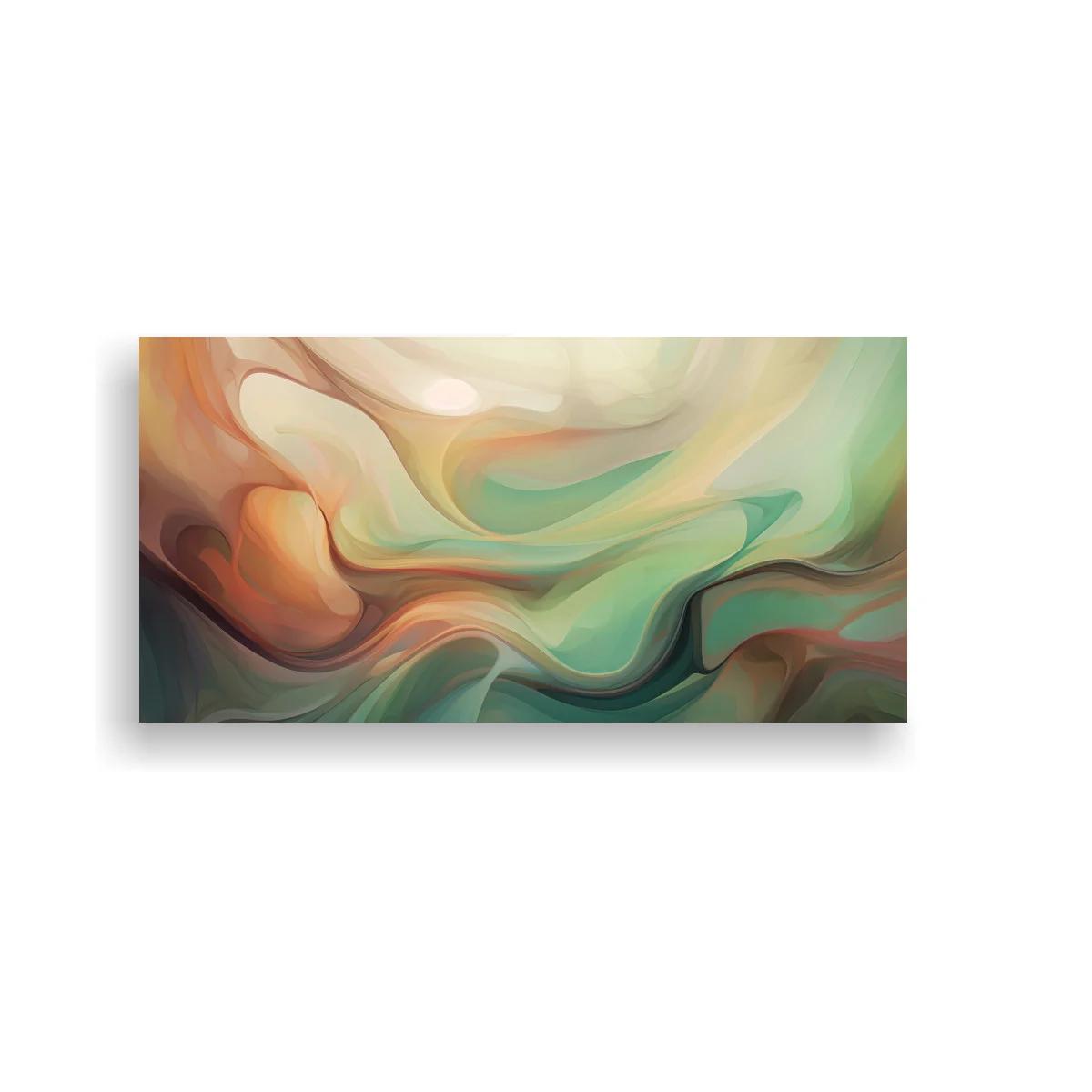 Cuadro abstracción orgánica en ondas suaves — imagen principal