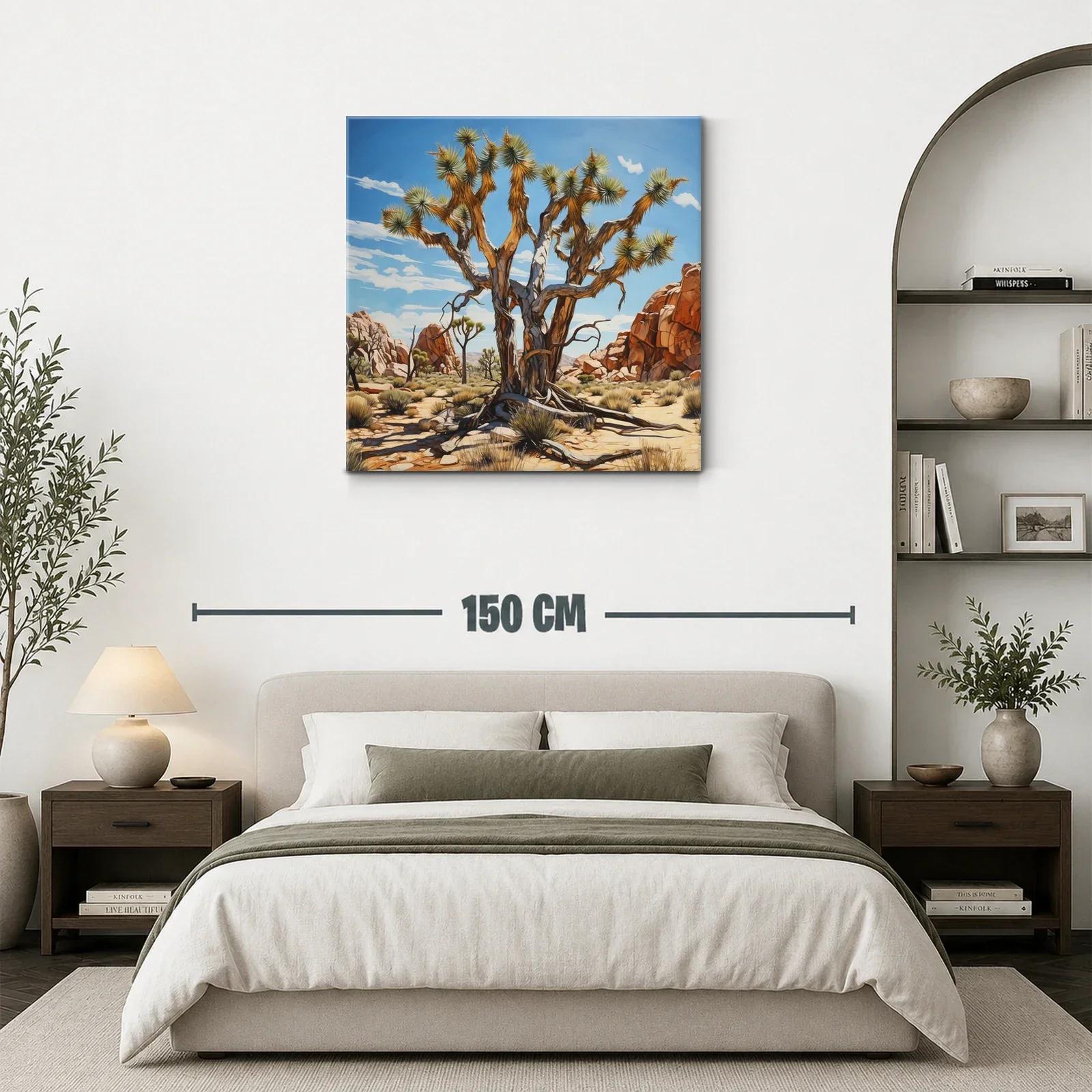 Árbol desértico en paisaje rocoso bajo cielo azul — miniatura 3
