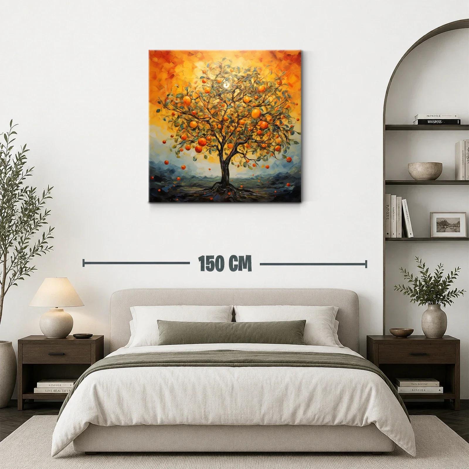 Árbol de naranjas en luz dorada vibrante — miniatura 3