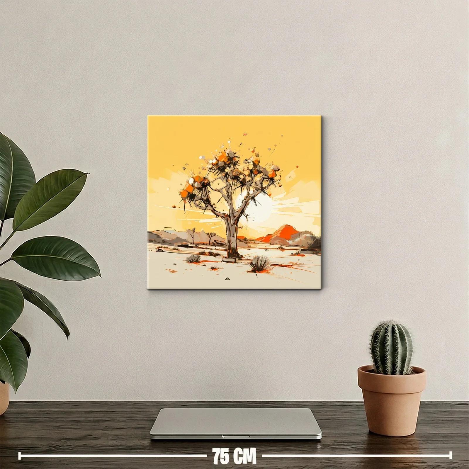 Cuadro Árbol en Paisaje Desértico con Tonos Cálidos — miniatura 2