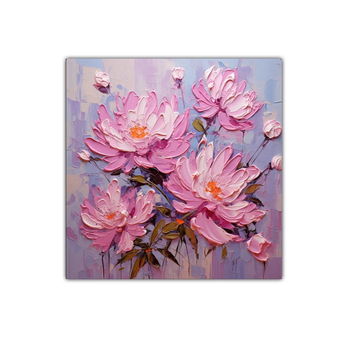 Flores rosas en composicón delicada y vibrante