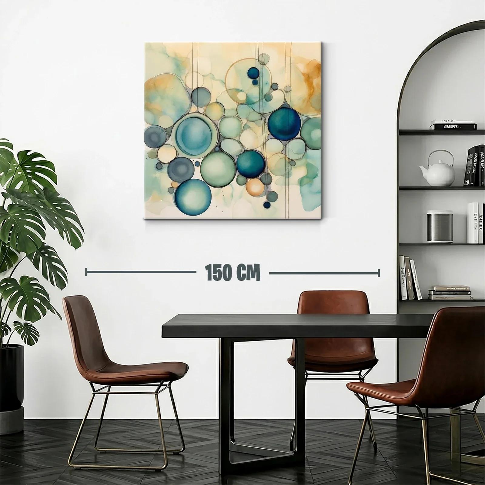 Composición de Círculos en Tonos Azul y Beige Suaves — miniatura 2