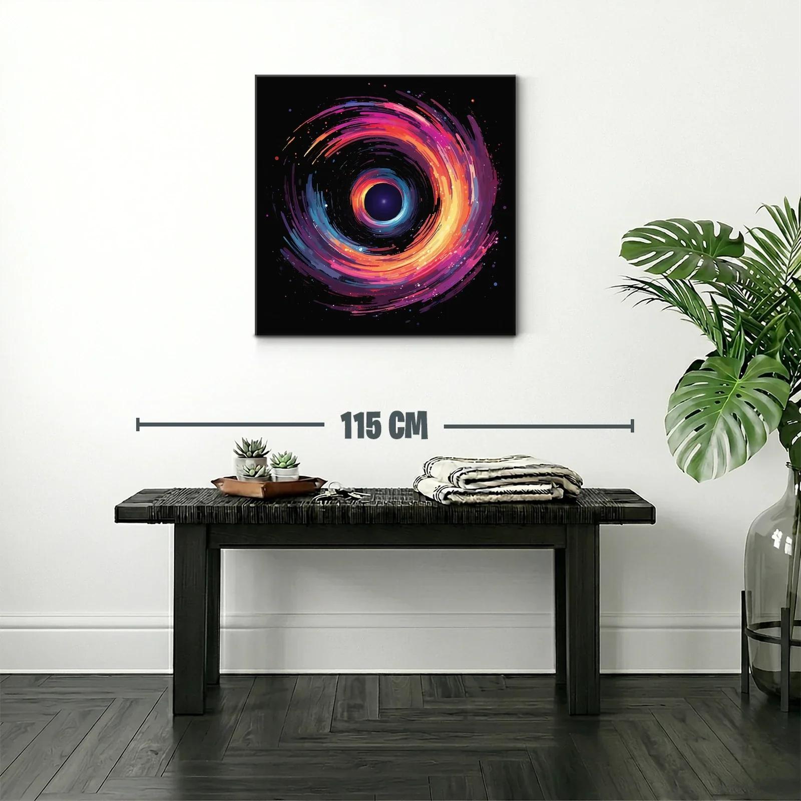 Espiral cósmica en vibrantes tonos cálidos y fríos — miniatura 2